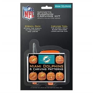 Miami Dolphins Pumpkin Carving Kit NFL Team Logo  Trick or Treat Halloween